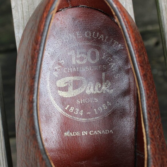 Vintage 80s Dack's Antelope Whole-Cut Oxford, Made in Canada, Men's 10 Wide - Picture 10 of 12